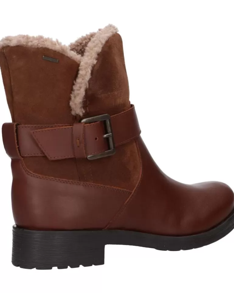 GEOX Botas De Mujer Y Niña D26C5A 04322 D Rawelle B Abx C0013 Brown New