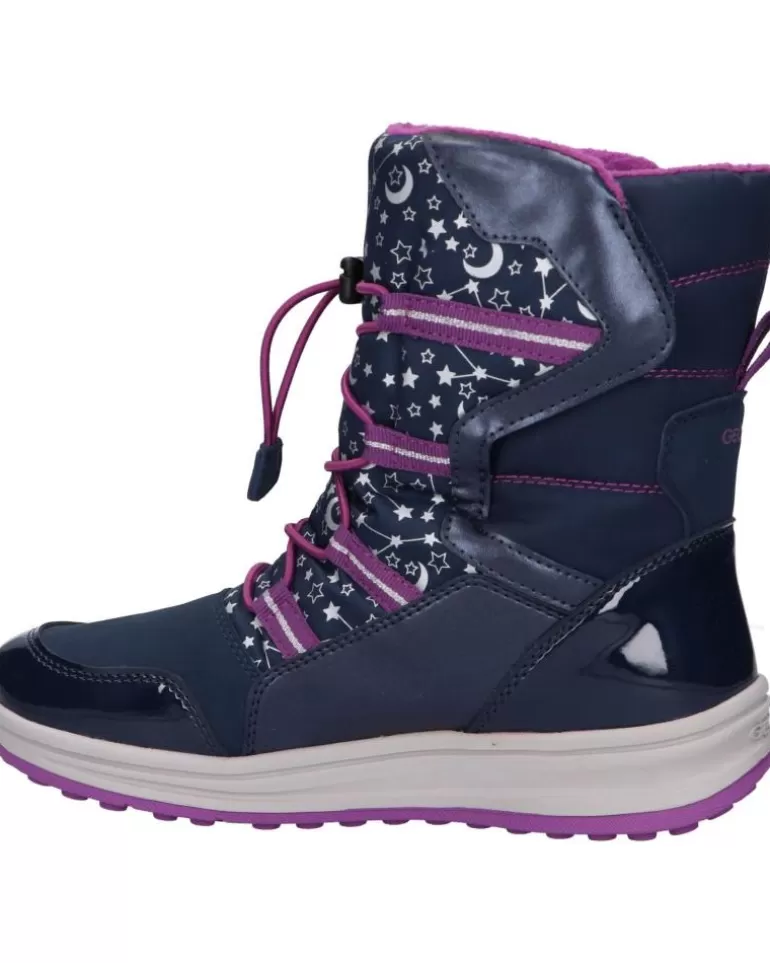 GEOX Botas De Mujer Y Niña J042Ua 050Fu J Roby Girl B Wpf Cf48B Navy-Cyclamen Outlet