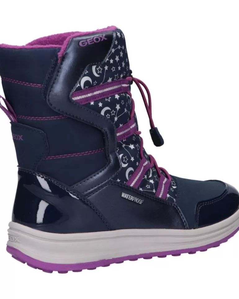 GEOX Botas De Mujer Y Niña J042Ua 050Fu J Roby Girl B Wpf Cf48B Navy-Cyclamen Outlet
