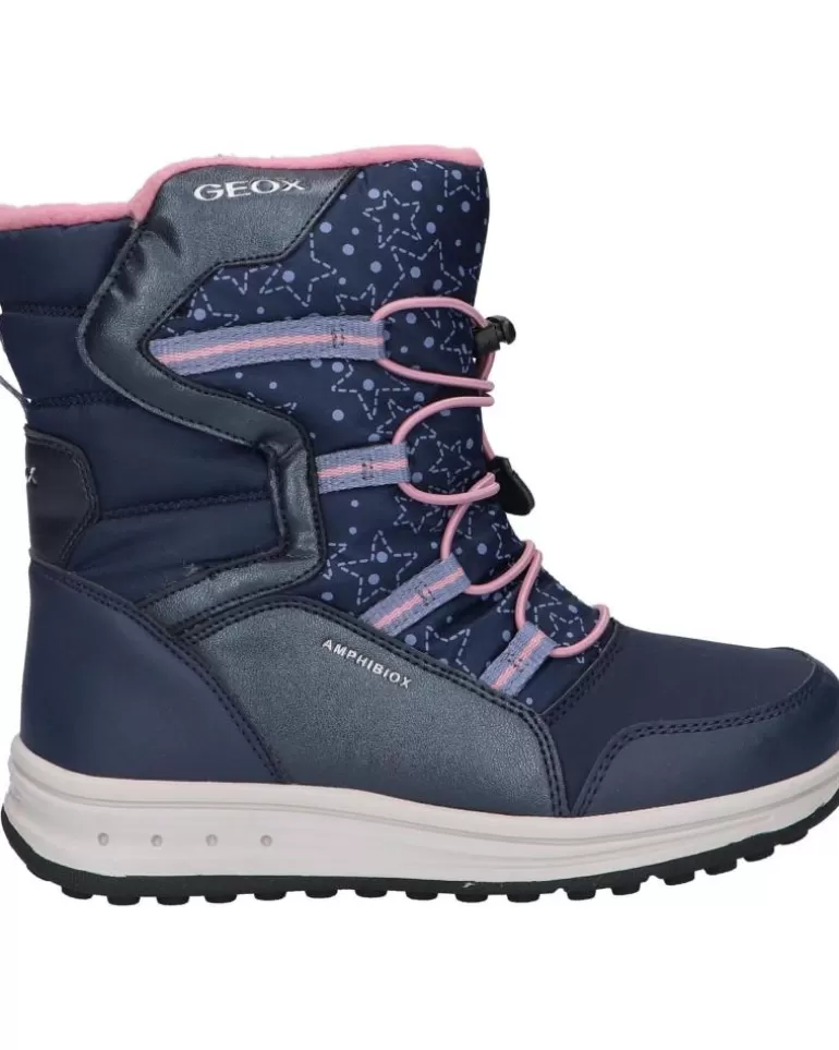 GEOX Botas De Mujer Y Niña J26Fua 054Fu J Roby Girl B Abx C4251 Navy-Rose Store