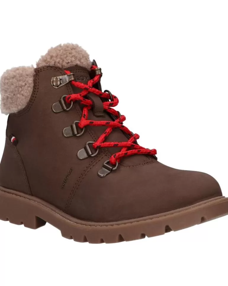GEOX Botas De Mujer Y Niña Y Niño J26Hdd 032Bh J Shaylax Boy Wpf C6229 Coffee-Dk Beige Store