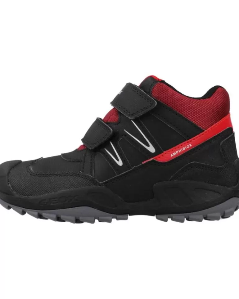 GEOX Botas De Mujer Y Niño J New Savage Boy B A Negro New