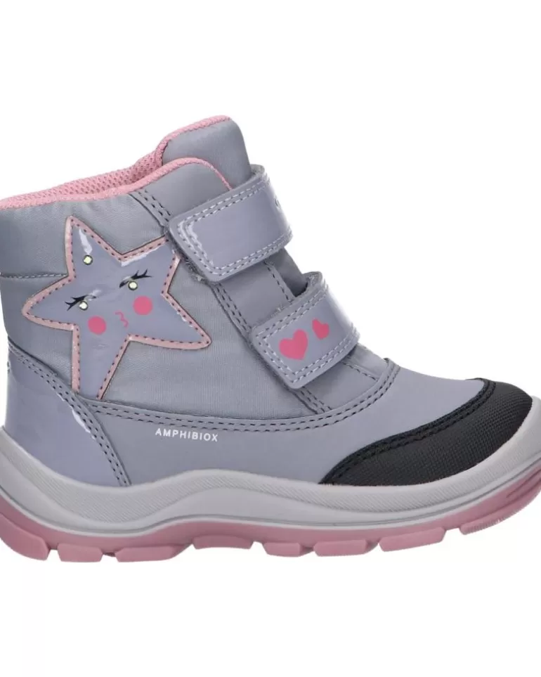 GEOX Botas De Niña B163Wa 050Fu B Flanfil Girl B Abx C0502 Grey-Pink Fashion