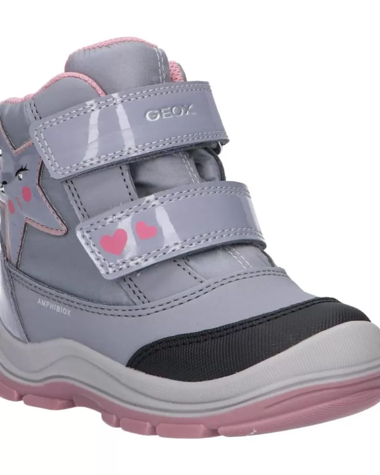 GEOX Botas De Niña B163Wa 050Fu B Flanfil Girl B Abx C0502 Grey-Pink Fashion