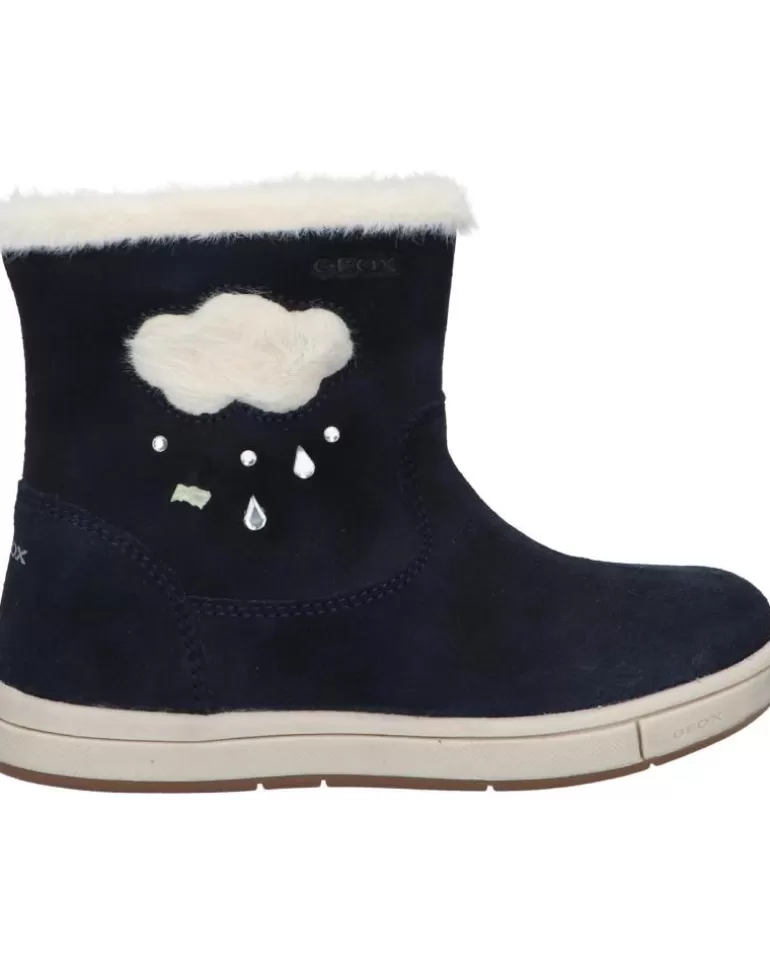 GEOX Botas De Niña B164Ab 00022 B Trottola Girl C4021 Dk Navy New