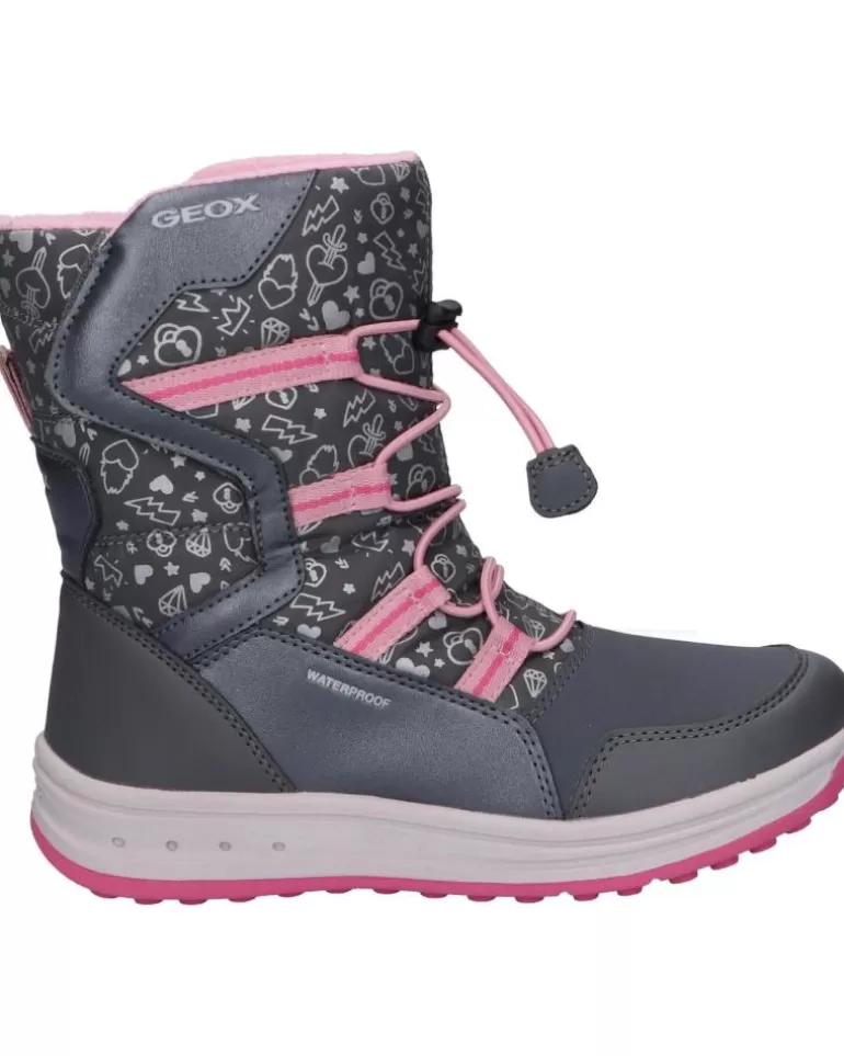 GEOX Botas De Niña J042Ua 0Bcmn J Roby Girl B Wpf C0952 Dk Grey-Pink Best