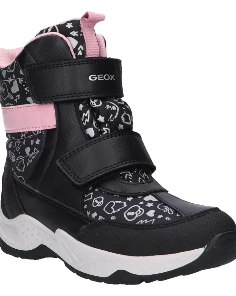 GEOX Botas De Niña J04Cfb 0Nfmn J Sentiero Girl B Wp C0618 Black-Pink Store