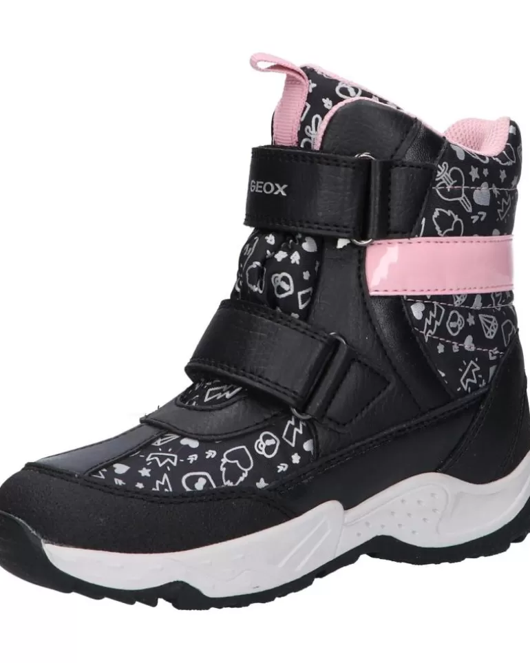 GEOX Botas De Niña J04Cfb 0Nfmn J Sentiero Girl B Wp C0618 Black-Pink Store