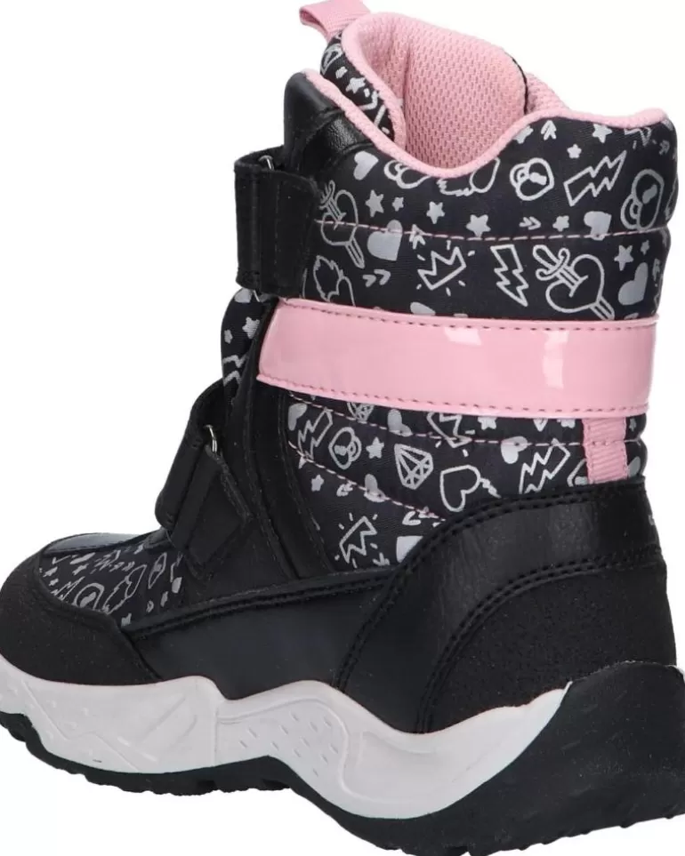 GEOX Botas De Niña J04Cfb 0Nfmn J Sentiero Girl B Wp C0618 Black-Pink Store
