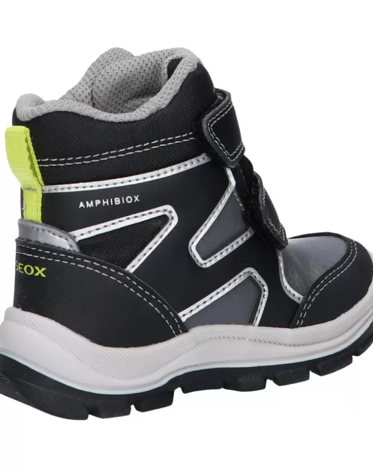 GEOX Botas De Niña Y Niño B263Vd 0Fu54 B Flanfil Boy B Abx C0017 Black-Grey Fashion