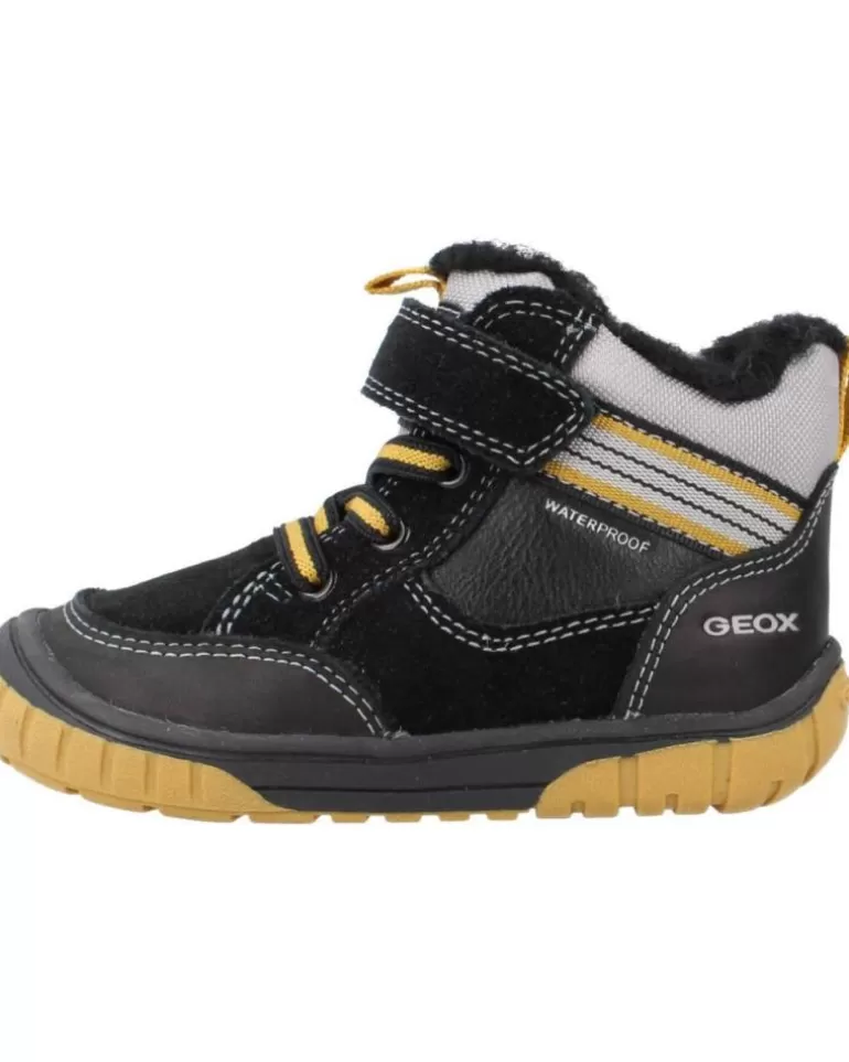 GEOX Botas De Niño B Omar Boy Wpf Negro New