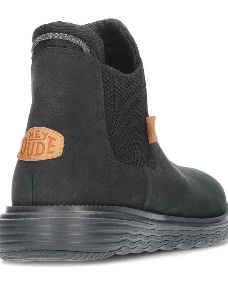 HEY DUDE Botas De Hombre Botines Dude Branson Boot 40187 Black Cheap