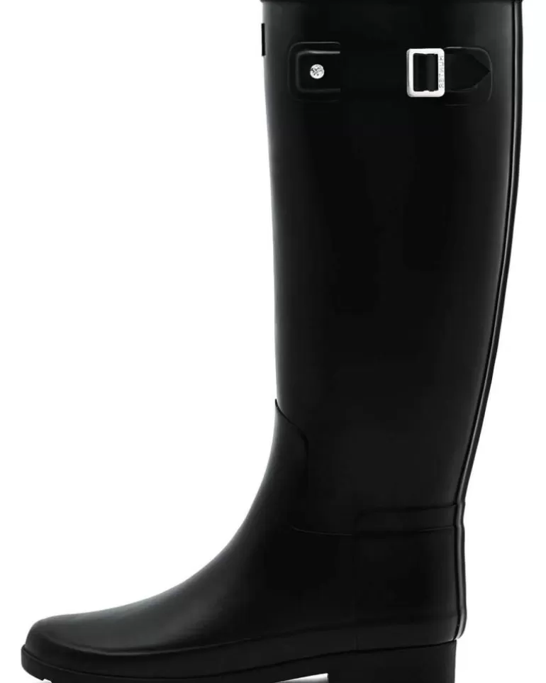 HUNTER Botas De Mujer Botas Tal Orig Refined Black New