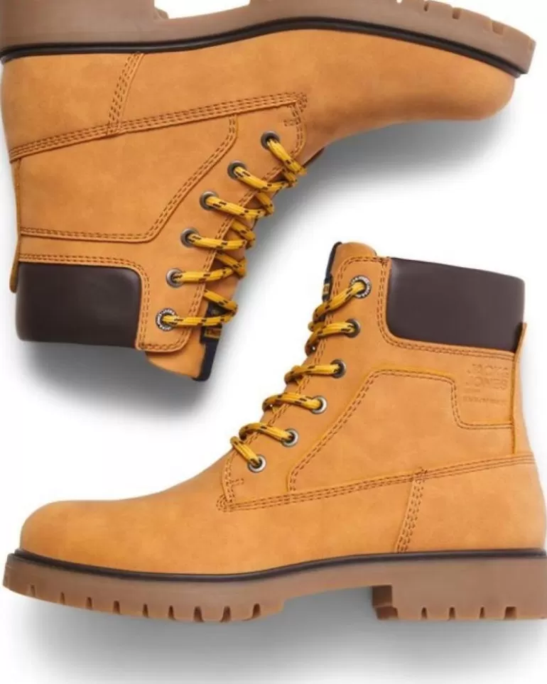 JACK AND JONES Botas De Hombre Botn Nubuck Jack Jones Amarillo Shop
