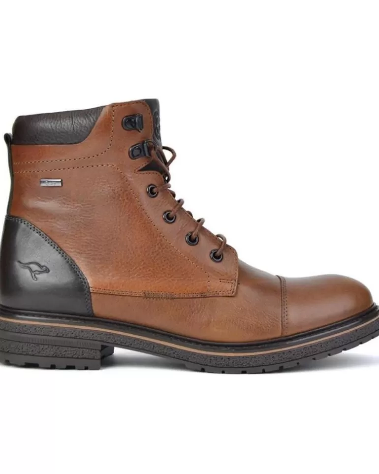 KANGAROOS Botas De Hombre Botin Caballero Piel Cuero-Marronpiel Cuero-Marron New