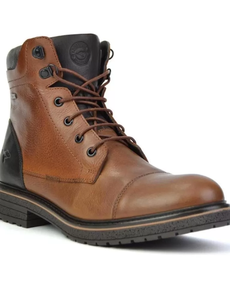 KANGAROOS Botas De Hombre Botin Caballero Piel Cuero-Marronpiel Cuero-Marron New