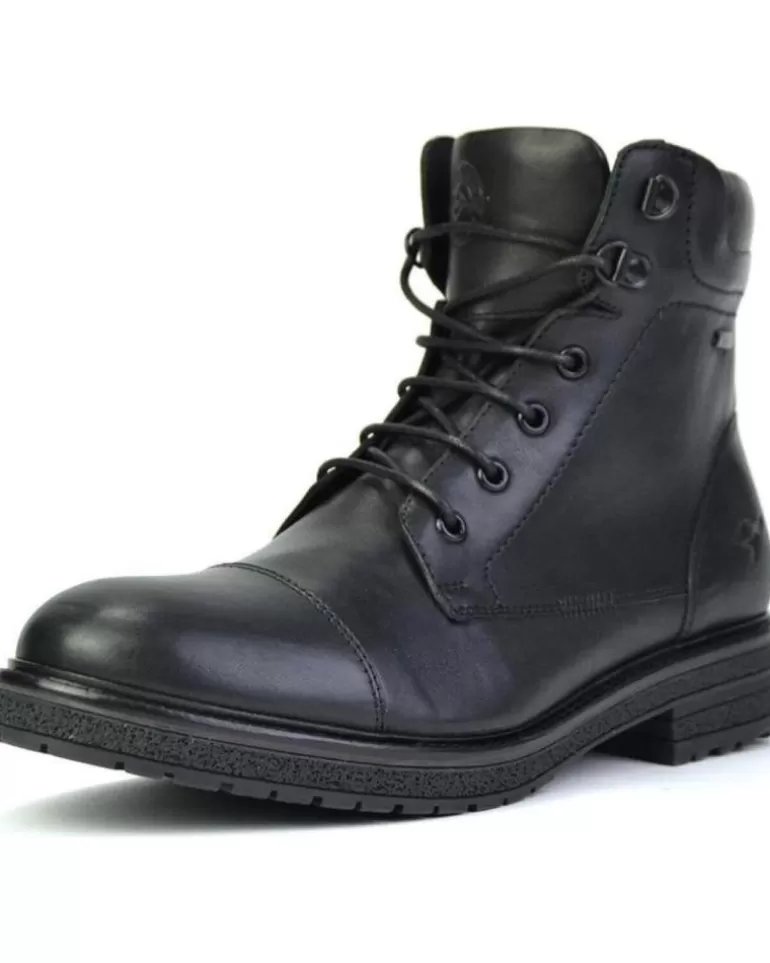 KANGAROOS Botas De Hombre Botin Caballero Piel Negropiel Negro New