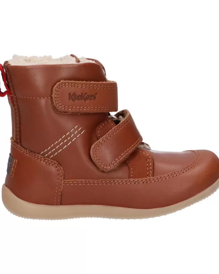 KICKERS Botas De Niña Y Niño 909770-10 Bamakratch 114 Camel New