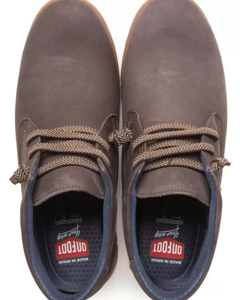 ON FOOT Botas De Hombre Botin Confot Para Hombre 8702 Marron Best