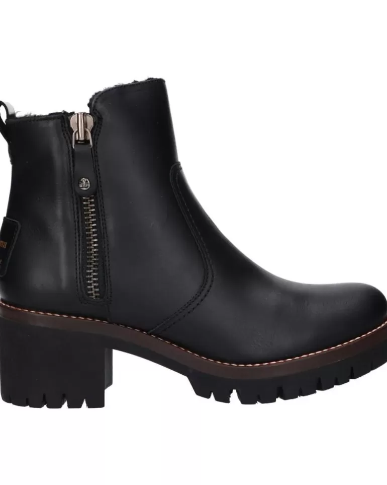 PANAMA JACK Botas De Mujer Pauline Igloo Trav B2 Napa Negro New