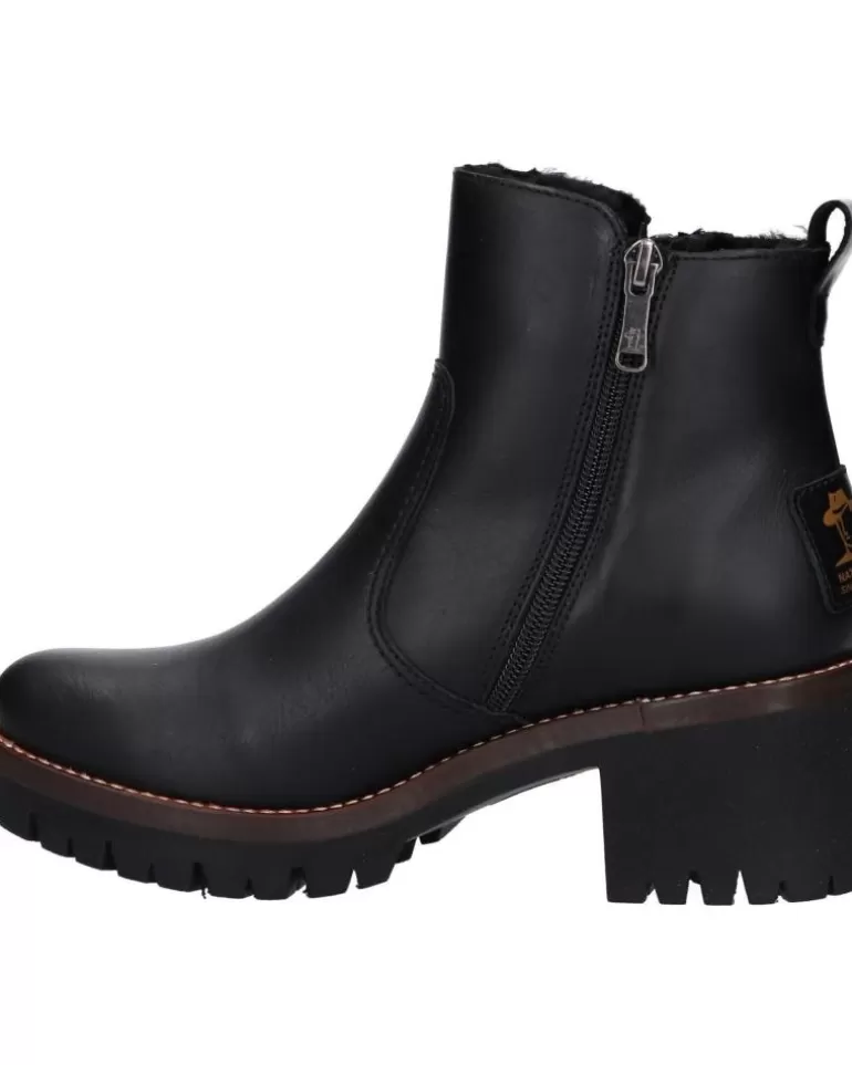 PANAMA JACK Botas De Mujer Pauline Igloo Trav B2 Napa Negro New