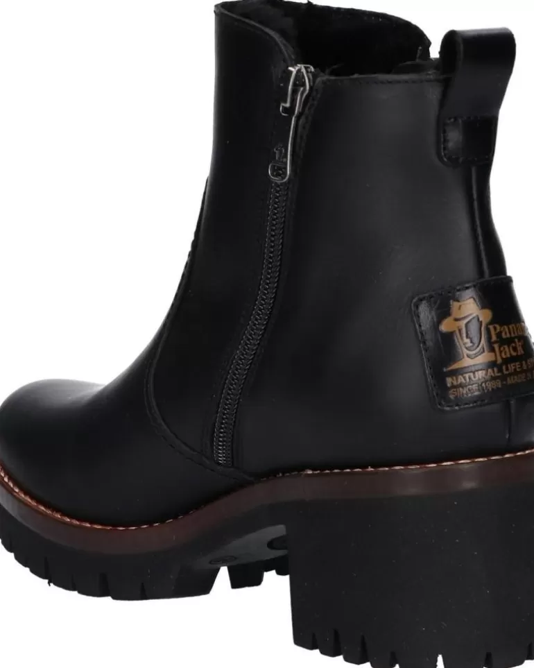 PANAMA JACK Botas De Mujer Pauline Igloo Trav B2 Napa Negro New