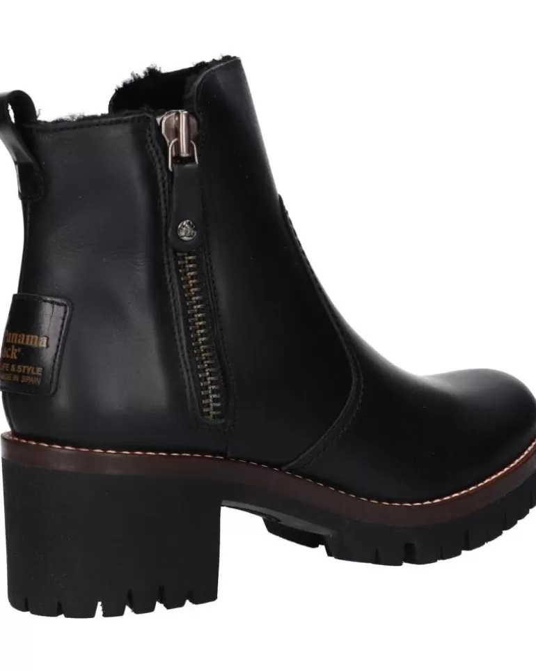 PANAMA JACK Botas De Mujer Pauline Igloo Trav B2 Napa Negro New