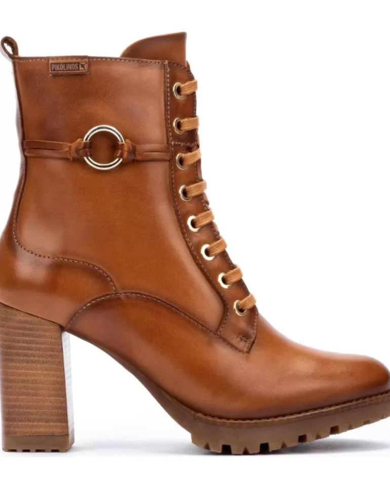 PIKOLINOS Botas De Mujer Botin Tacón Alto W7M-8563 Brandy Outlet