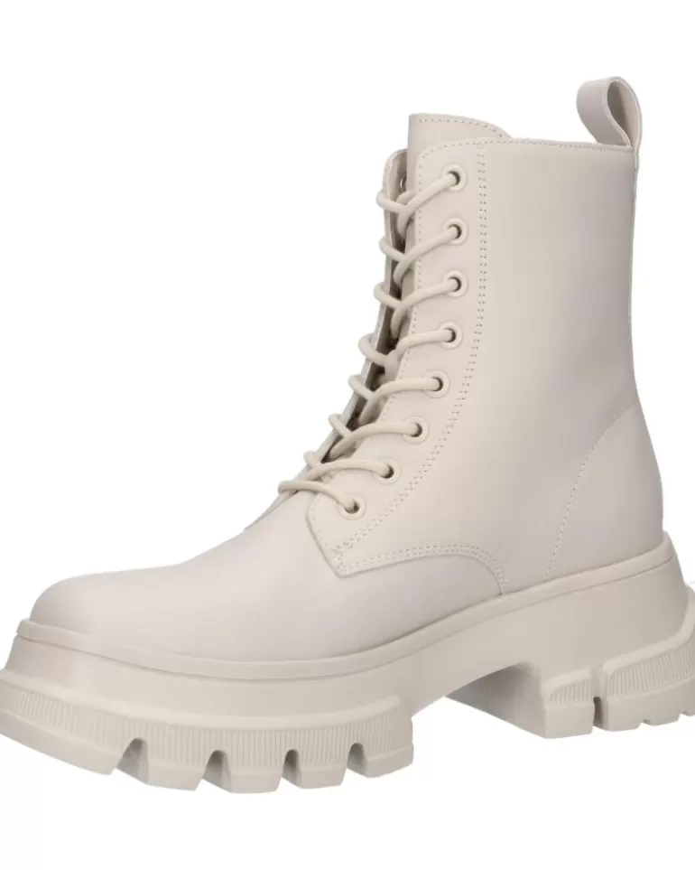 TOMMY HILFIGER Botas De Mujer En0En02503 Chunky Leather Boot Aev Bleached Stone Clearance