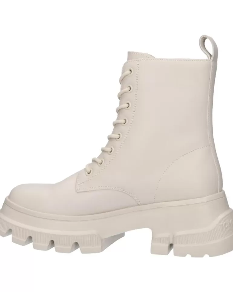 TOMMY HILFIGER Botas De Mujer En0En02503 Chunky Leather Boot Aev Bleached Stone Clearance