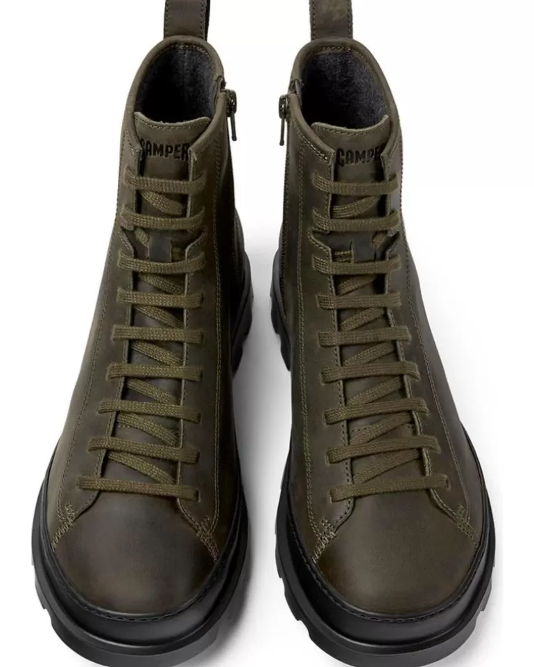 CAMPER Botines De Hombre Botas Brutus K300245 Olive027 New