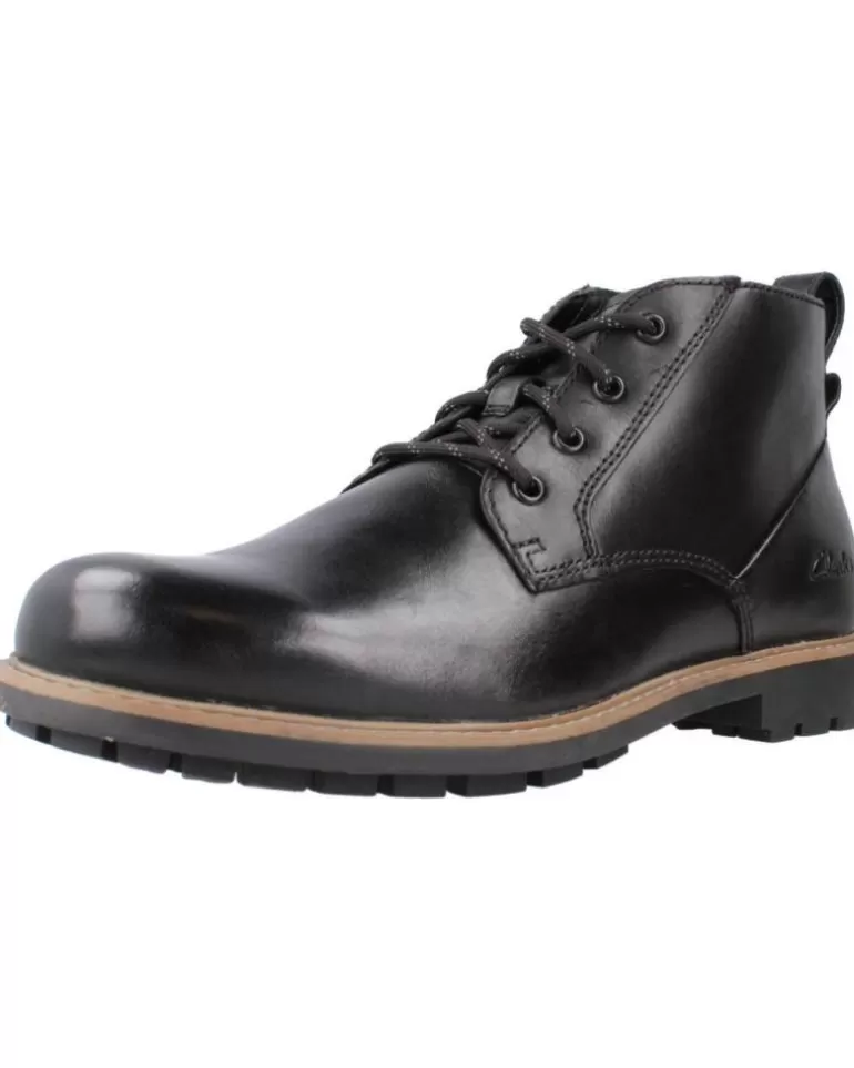 CLARKS Botines De Hombre Westcombe Mid Negro Clearance