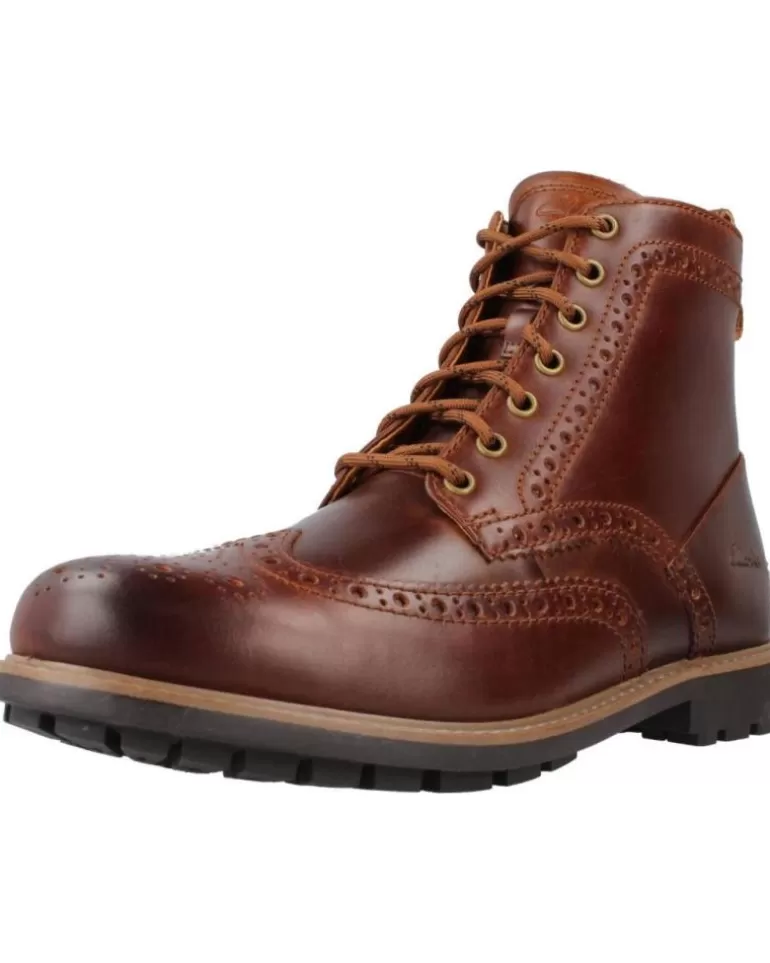 CLARKS Botines De Hombre Westcombelimit Marron Cheap