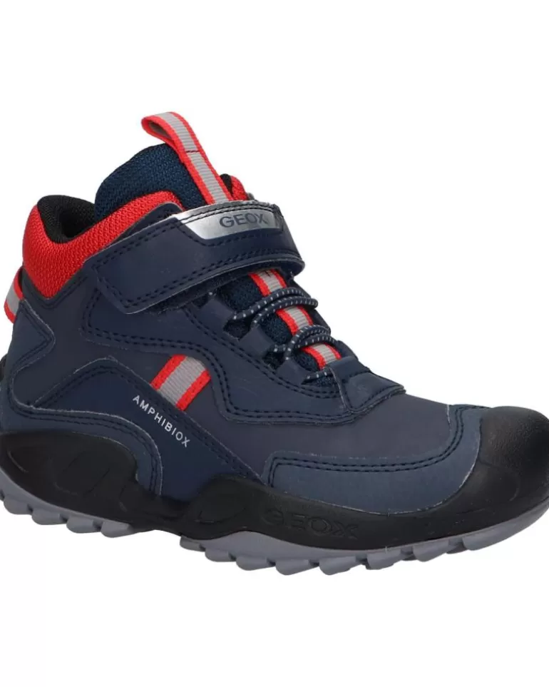 GEOX Botines De Mujer Y Niño J261Wb 0Cebu J New Savage C0735 Navy-Red New