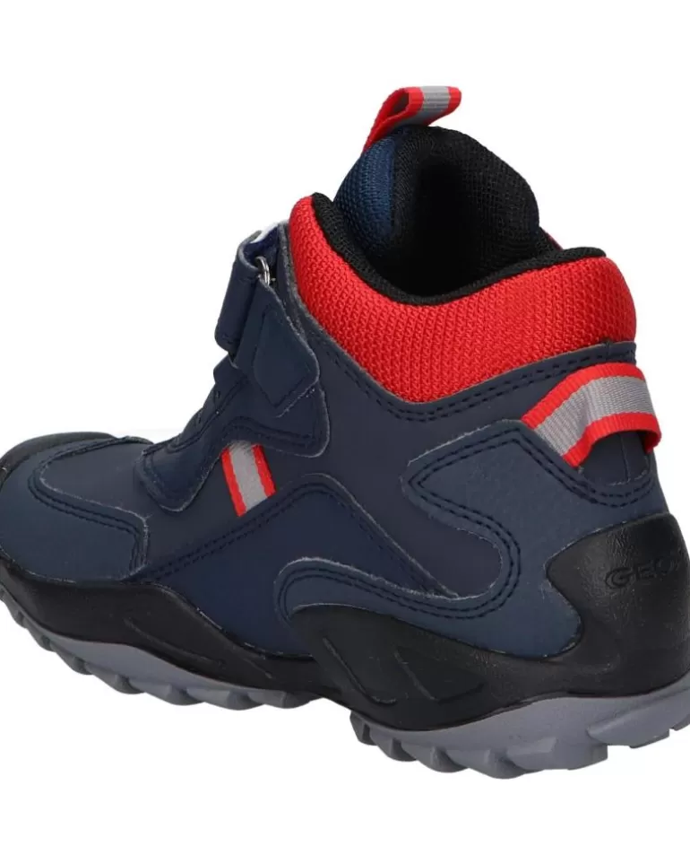 GEOX Botines De Mujer Y Niño J261Wb 0Cebu J New Savage C0735 Navy-Red Fashion