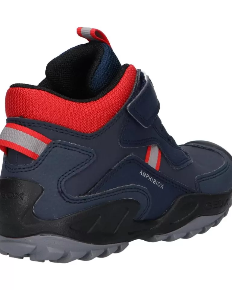 GEOX Botines De Mujer Y Niño J261Wb 0Cebu J New Savage C0735 Navy-Red Fashion