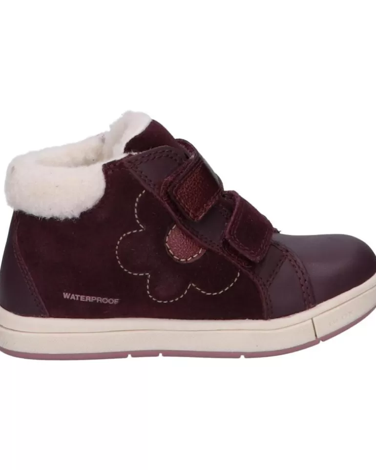 GEOX Botines De Niña B264Za 02243 B Trottola Girl Wpf C7357 Dk Burgundy Best Sale