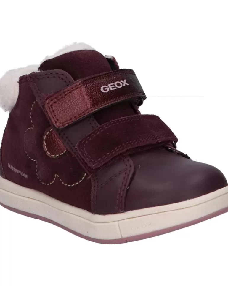 GEOX Botines De Niña B264Za 02243 B Trottola Girl Wpf C7357 Dk Burgundy Best Sale
