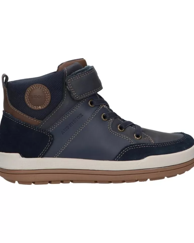 GEOX Botines De Niño J16F3A 043Me J Charz Boy B Abx C4220 Navy-Lt Brown Hot