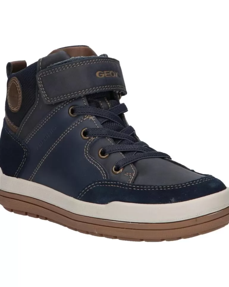 GEOX Botines De Niño J16F3A 043Me J Charz Boy B Abx C4220 Navy-Lt Brown Hot