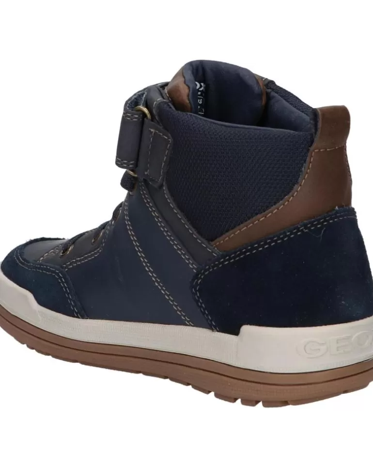 GEOX Botines De Niño J16F3A 043Me J Charz Boy B Abx C4220 Navy-Lt Brown Hot