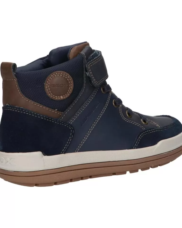 GEOX Botines De Niño J16F3A 043Me J Charz Boy B Abx C4220 Navy-Lt Brown Hot