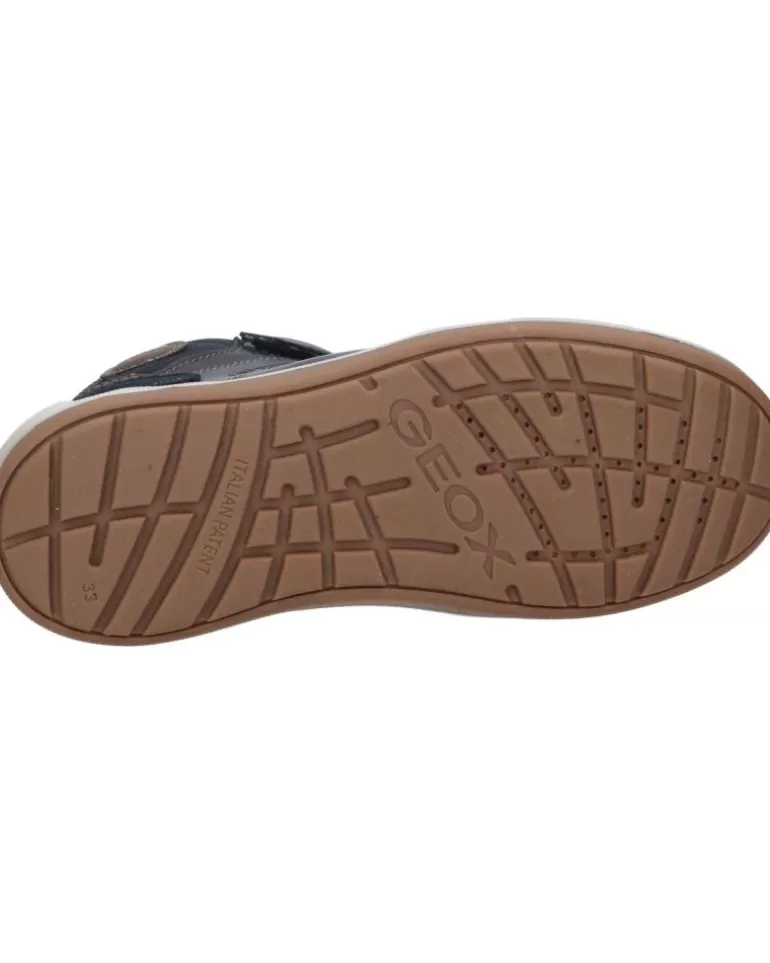 GEOX Botines De Niño J16F3A 043Me J Charz Boy B Abx C4220 Navy-Lt Brown Hot