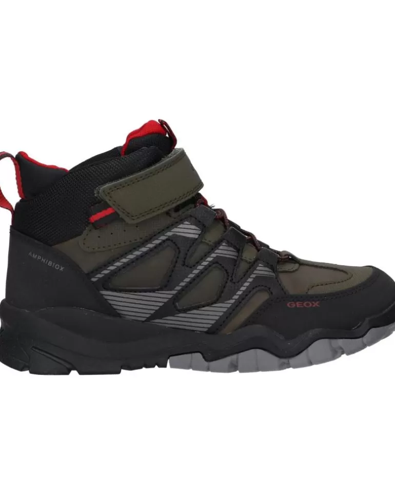 GEOX Botines De Niño J26Hbc 0Mefu J Montrack Boy B Abx C0498 Military-Black Cheap