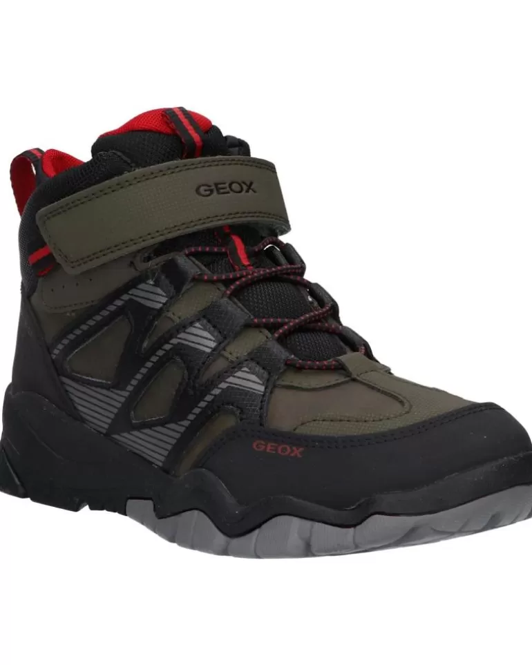 GEOX Botines De Niño J26Hbc 0Mefu J Montrack Boy B Abx C0498 Military-Black Cheap