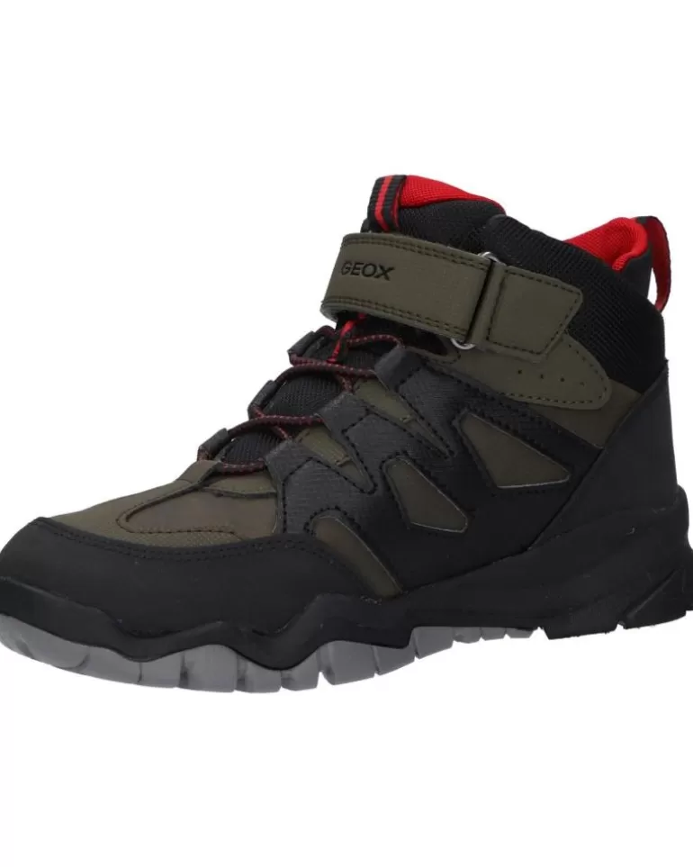 GEOX Botines De Niño J26Hbc 0Mefu J Montrack Boy B Abx C0498 Military-Black Cheap