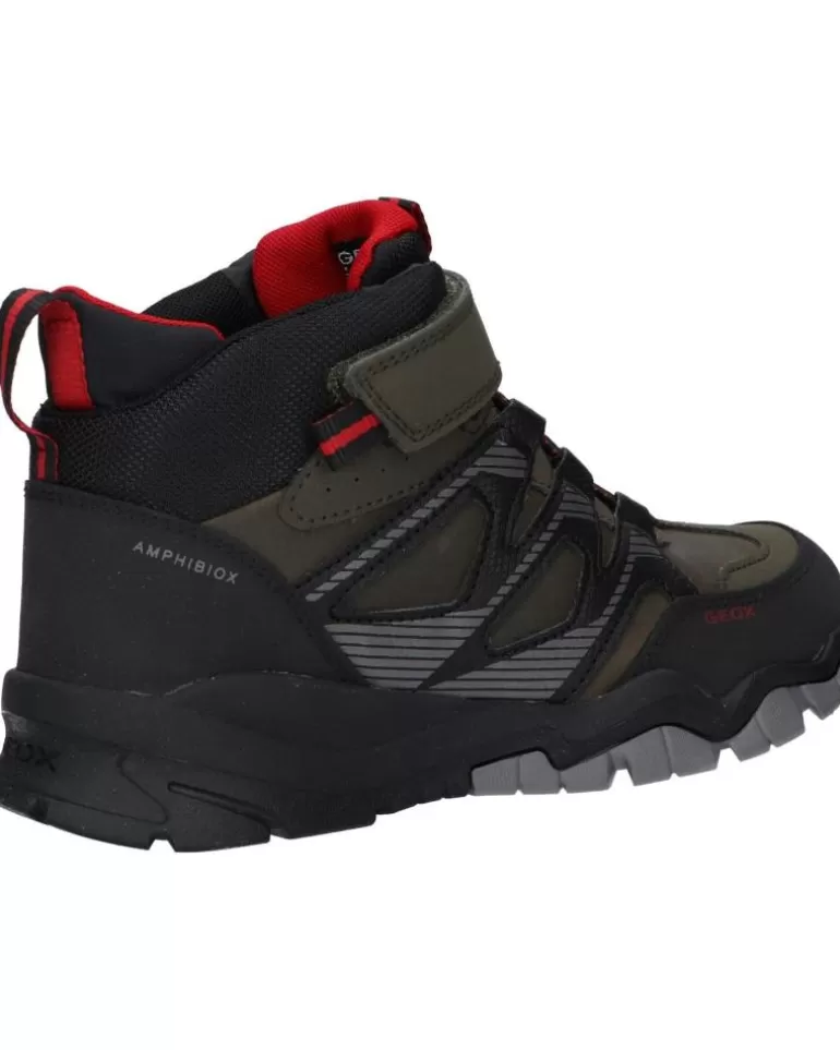 GEOX Botines De Niño J26Hbc 0Mefu J Montrack Boy B Abx C0498 Military-Black Cheap
