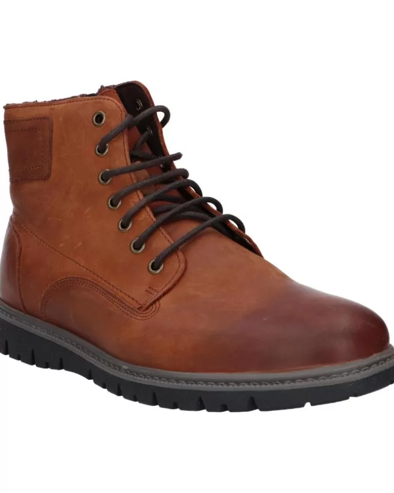 GEOX Botines De Hombre U16Dgf 00046 U Ghiacciaio C6001 Cognac Fashion
