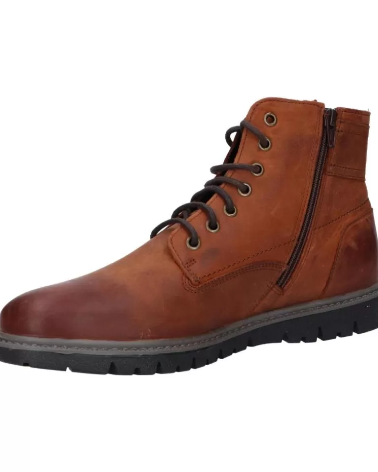 GEOX Botines De Hombre U16Dgf 00046 U Ghiacciaio C6001 Cognac Fashion