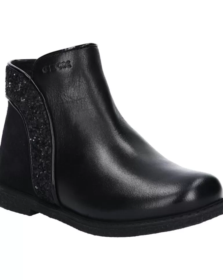 GEOX Botines De Mujer Y Niña J164Eb 04322 J Shawntel C9999 Black New
